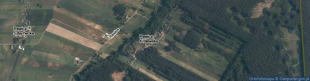 Zdjęcie satelitarne Rewica Królewska ul.